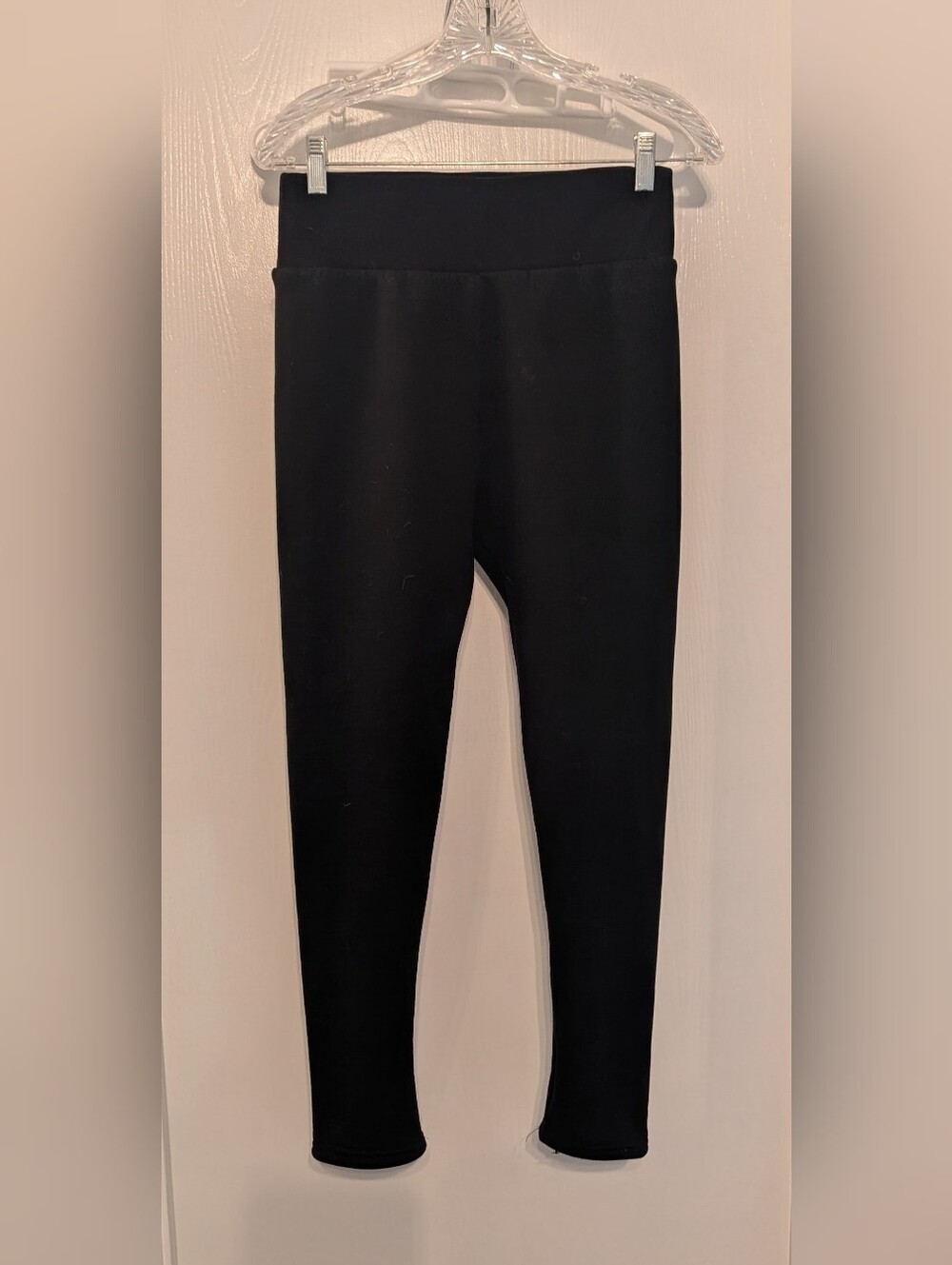 Women's Fleece Lined Black Stretch Leggings